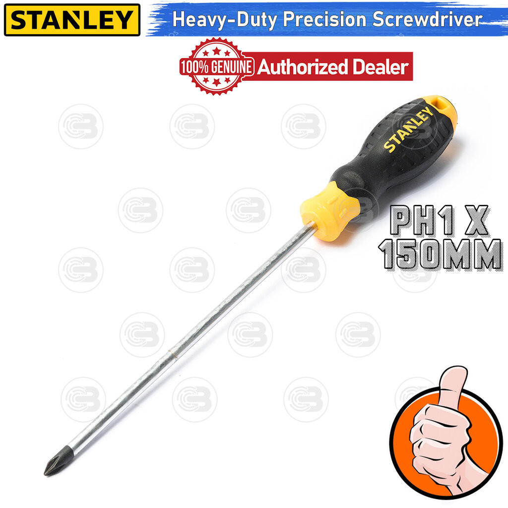 [CoolBlasterThai] STANLEY CUSHION GRIP SCREW DRIVER PHILLIPS PH1 x 150MM (STMT60806-8)