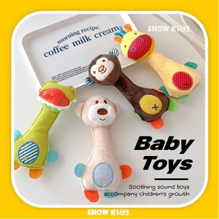 Rattle Baby Stick พร้อม Bell Interactive ของเล่นสําหรับเด็ก เด็กแรกเกิด เด็กหญิง