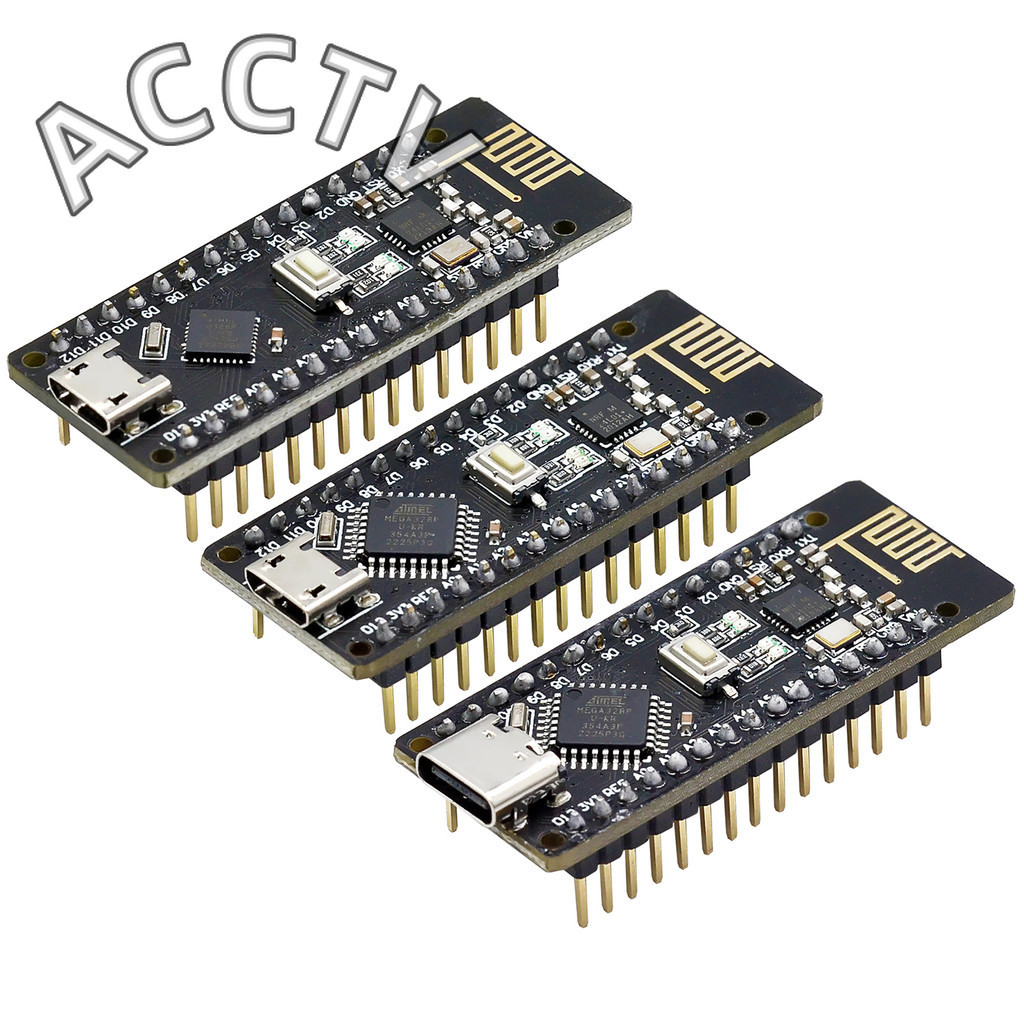 Rf-nano สําหรับ Arduino Nano V3.0, Micro USB Nano Board ATmega328P QFN32 5V 16M CH340, Integrate NRF