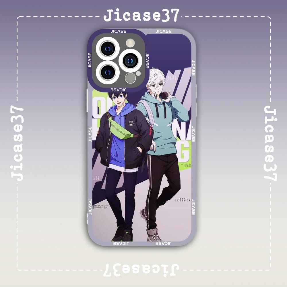 เคส iPhone Square Edge Samsung Xiaomi Oppo Anime Bluelock ธีมตัวละครฟุตบอล
