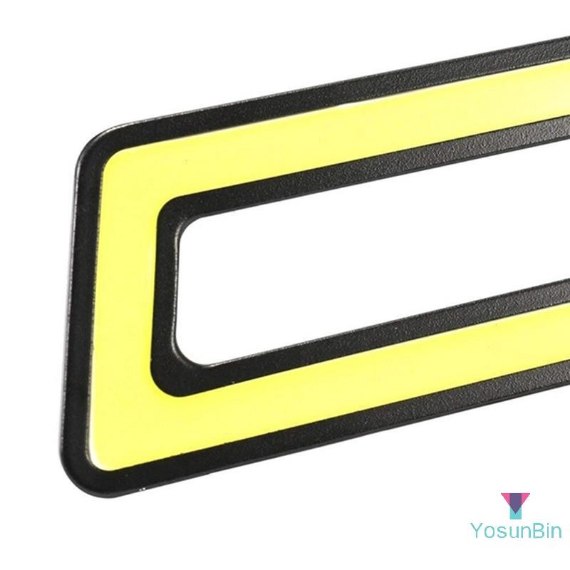 Yosunbin] 1PC U-Shaped 12V LED COB Car Auto DRL ขับรถกลางวันวิ่งโคมไฟไฟตัดหมอกใหม่