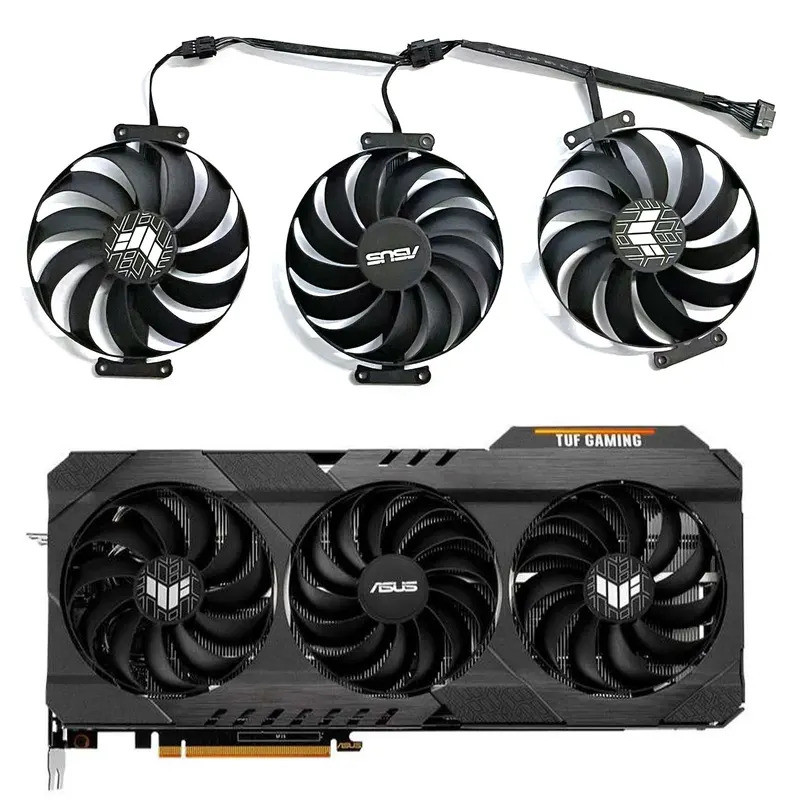 95mm 7PIN CF1010U12S RX6900 XT GPU พัดลมสําหรับ ASUS TUF Gaming Radeon RX 6700 6800 6900 XT OC รุ่นเ