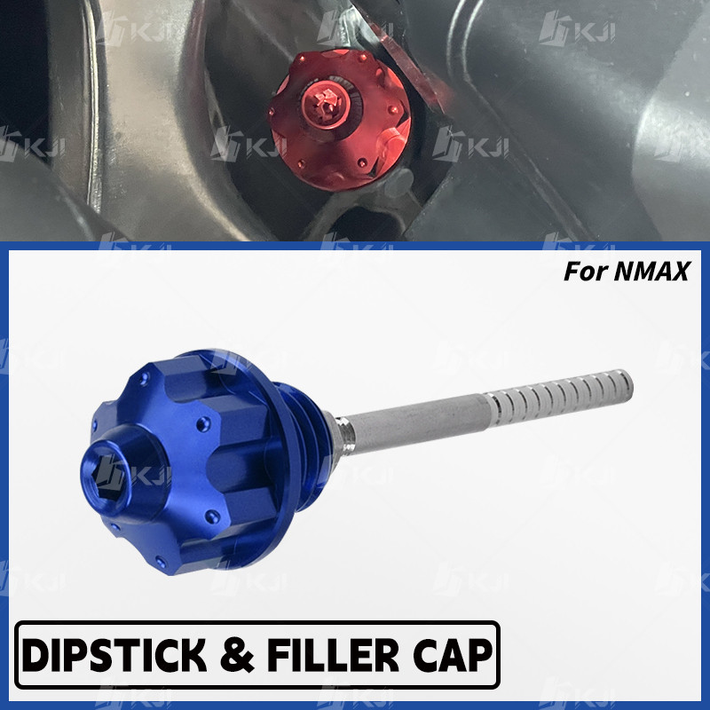 สําหรับ Yamaha NMAX 160/155/125/TURBO/NEO เครื่องยนต์น้ํามัน Dipstick Oil Filler ระดับ Gauge ฝาครอบกรองหมวก