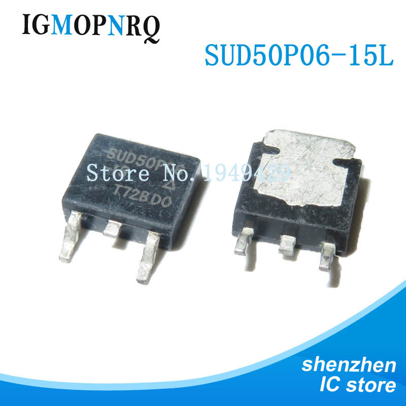 10 ชิ้น SUD50P06-15 SUD50P06 50P06 ถึง 252