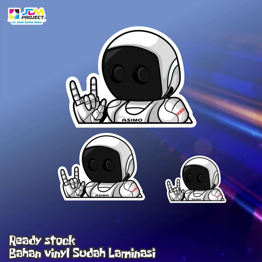 โครงการ Jdm - สติ๊กเกอร์ HONDA ASIMO ASIMO FINGER ROBOT STICKER