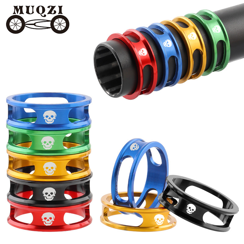 Muqzi ชุดหูฟัง Spacer 10 มม.สําหรับจักรยาน 1 1/8 นิ้ว 28.6 มม.เครื่องซักผ้าส้อม