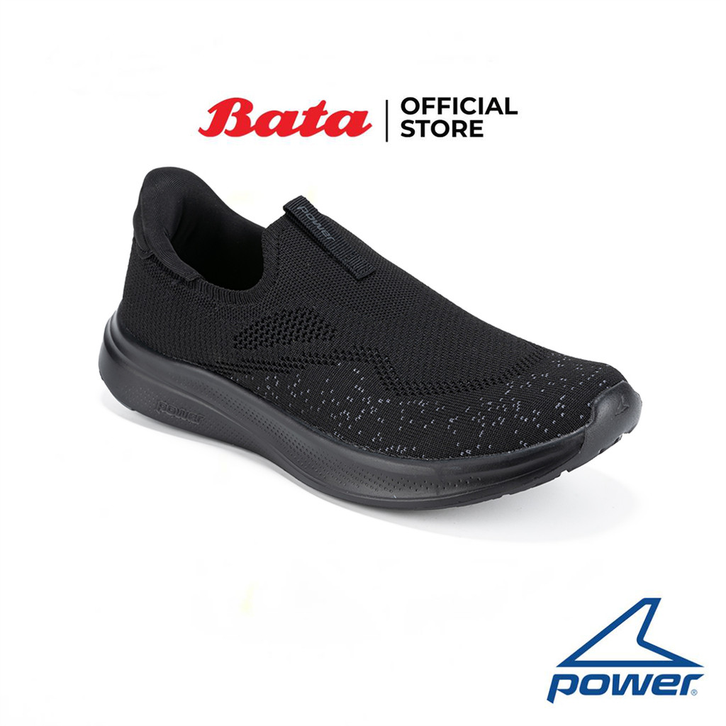 Bata บาจา Power รองเท้าสลิปออนเดินออกกำลังกาย แบบสวม สำหรับผู้ชาย สีกรมท่า 8289868 สีดำ 8286868