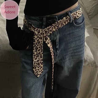 Sweetadore เน็คไทพิมพ์ลายเสือดาวย้อนยุคของผู้หญิงแฟชั่นผูกแล…