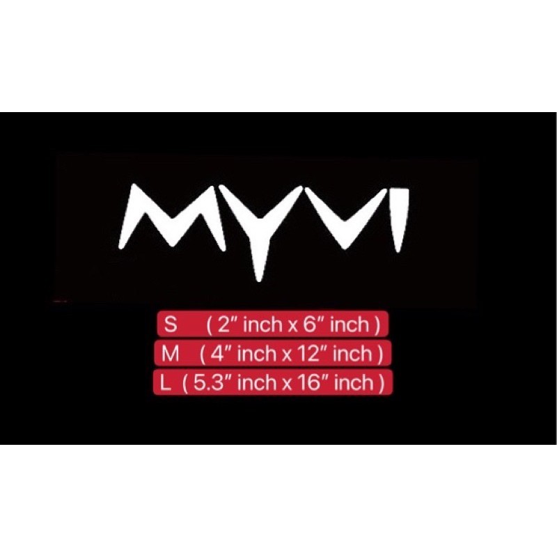 S203 ใหม่ MYVI Wording Car Vinyl Decal สติกเกอร์