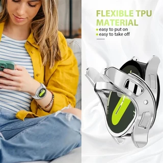 Tpu Soft Case สําหรับ Samsung Galaxy Watch 7/6/5/4/FE 40 มม.44 มม.ฝาครอบป้องกันซิลิโคนกันชนป้องกันหน้าจอสําหรับ Galaxy Watch 5/4 กรณีคลาสสิก