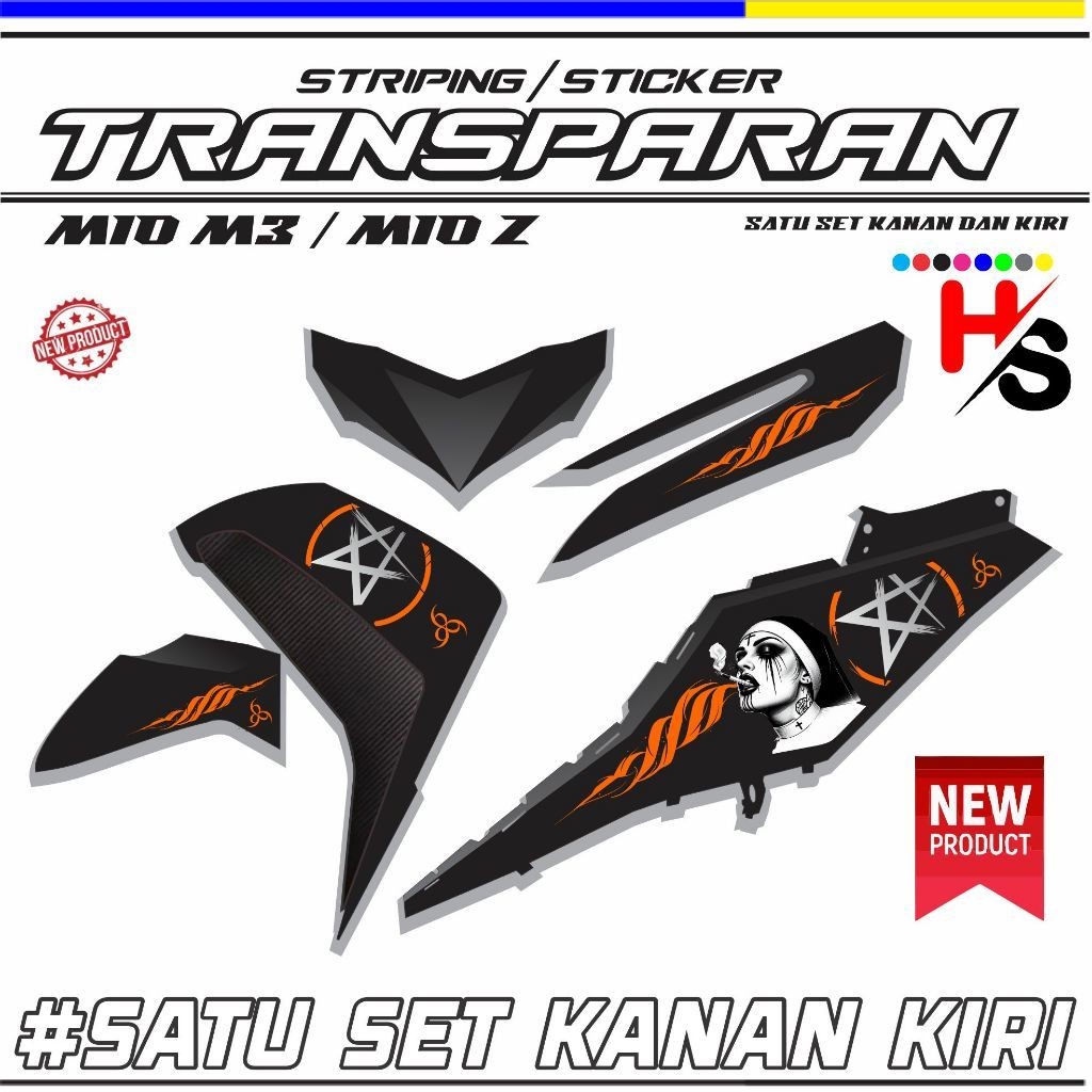 / สติ๊กเกอร์แถบลู่วิ่งสําหรับ YAMAHA MIO M3/MIO Z MOTORCYCLE ใหม่ MOTIF VARIATION DIESEL A10