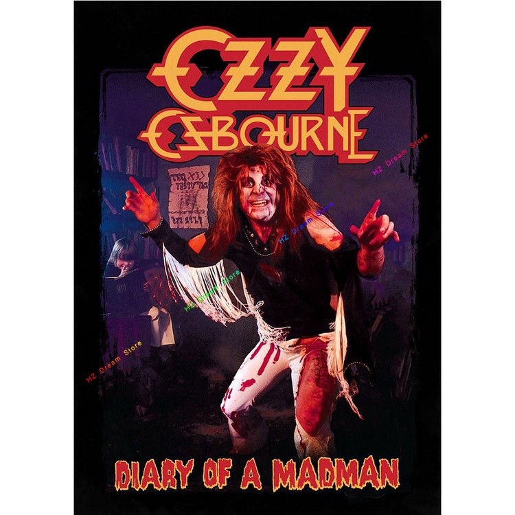 Ozzy Osbourne Band โปสเตอร์ Heavy Metal Band Rock Vintage ภาพวาดผ้าใบ Wall Art พิมพ์โมเดิร์นครอบครัว