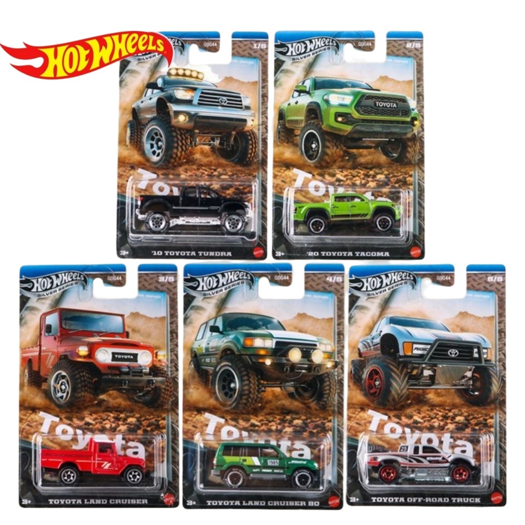 Hot Wheels Car Culture Toyota Pickup Truck Set GDG44 – 1:64 Die-Cast Alloy Model Cars for Kids & Col
