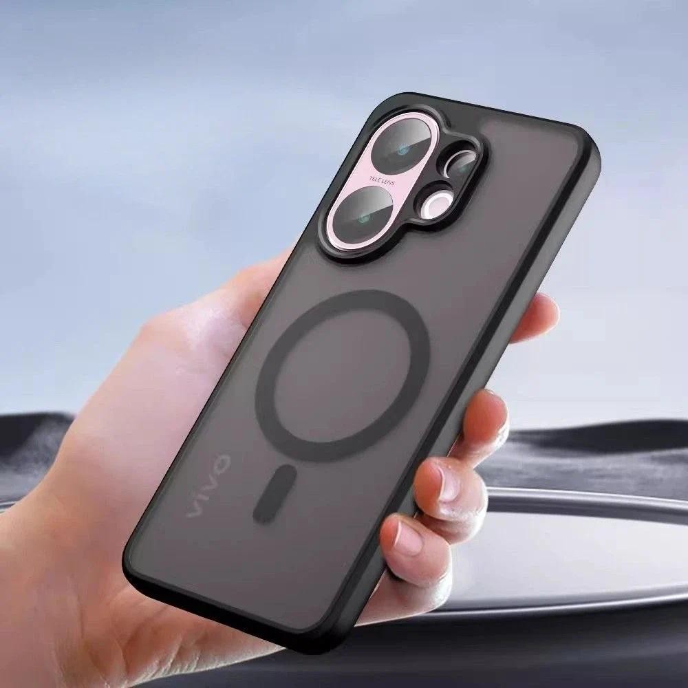 X200 FE สําหรับเคสโทรศัพท์อะคริลิคกันกระแทกสําหรับ VIVO S30 Pro mini X200FE แม่เหล็กไร้สายชาร์จ Hard กันชน