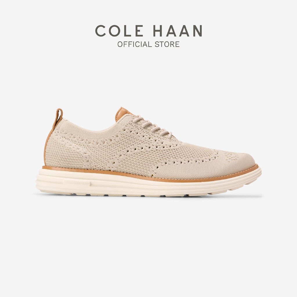 Cole Haan รองเท้าผู้ชาย Men's ØriginalGrand Remastered Stitchlite™ Oxfords (ANCIENT SCROLL-BISCUIT)