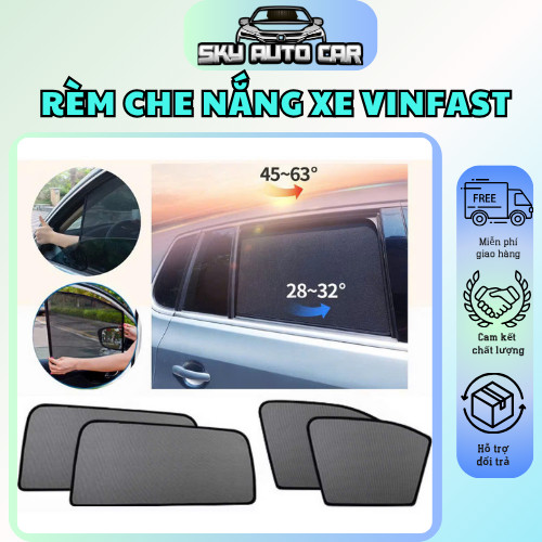 Vinfast Car Sun Shades VF3, VF5, VF6, VF7, VF8, ... ผ้าม่านหนา แบบมาตรฐาน บังแดดอย่างดี
