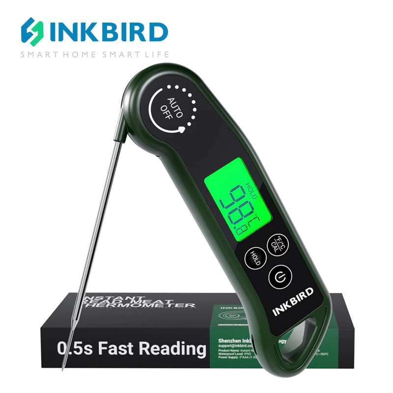 INKBIRD RHT-11K Digital BBQ เครื่องวัดอุณหภูมิอาหาร Fast อ่าน IP65 กันน้ํา LCD สําหรับห้องครัว C/F