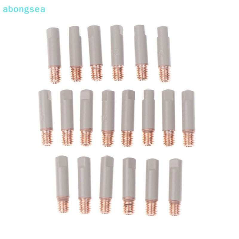 Abongsea 2 ชิ้น/เซ็ต 15AK เชื่อมเคล็ดลับใหม่เคลือบป้องกัน 25 มม.M6 แก๊สหัวฉีดเคล็ดลับ 0.8 มม.-1 มม. MIG เชื่อมคบเพลิงเชื่อมเครื่องมืออะไหล่ Nice