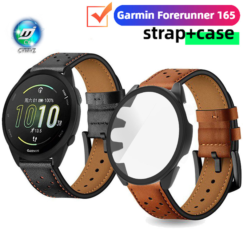 Garmin Forerunner 165 สายหนังสําหรับผู้เบิกทาง Garmin 165 สายสมาร์ทวอทช์ สายรัดข้อมือกีฬา Garmin For