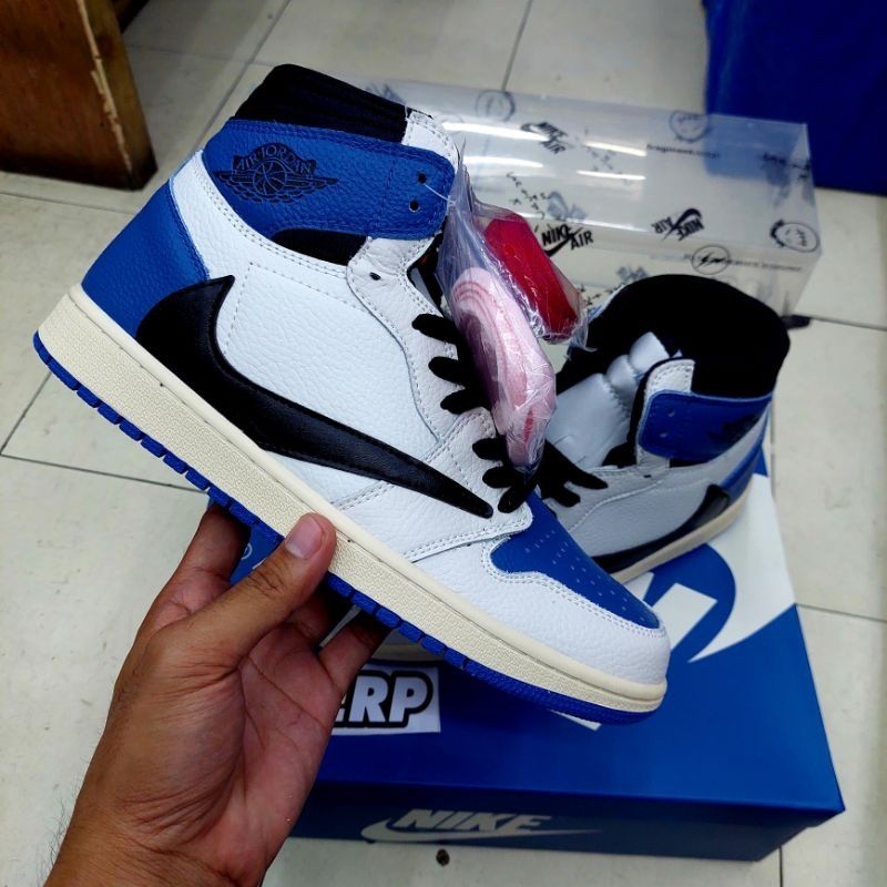 Air Jordan 1 High Fragment Designn X Travis Scott สําหรับผู้ชาย