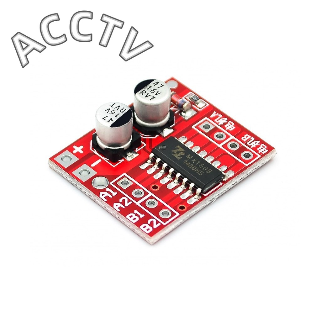 โมดูลขับมอเตอร์ DC 2 ช่อง Positive inversion PWM speed mini motor dual h-bridge stepper motor driver