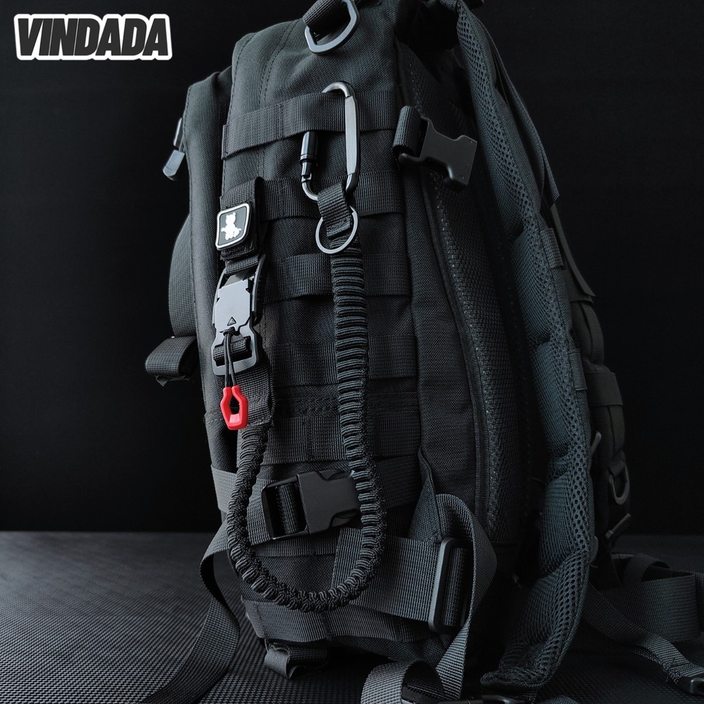 ใหม่สไตล์การทํางานแคชยืดหยุ่นพวงกุญแจภูเขากลางแจ้งป้องกันการสูญหายแขวนหัวเข็มขัดกระเป๋าแขวน