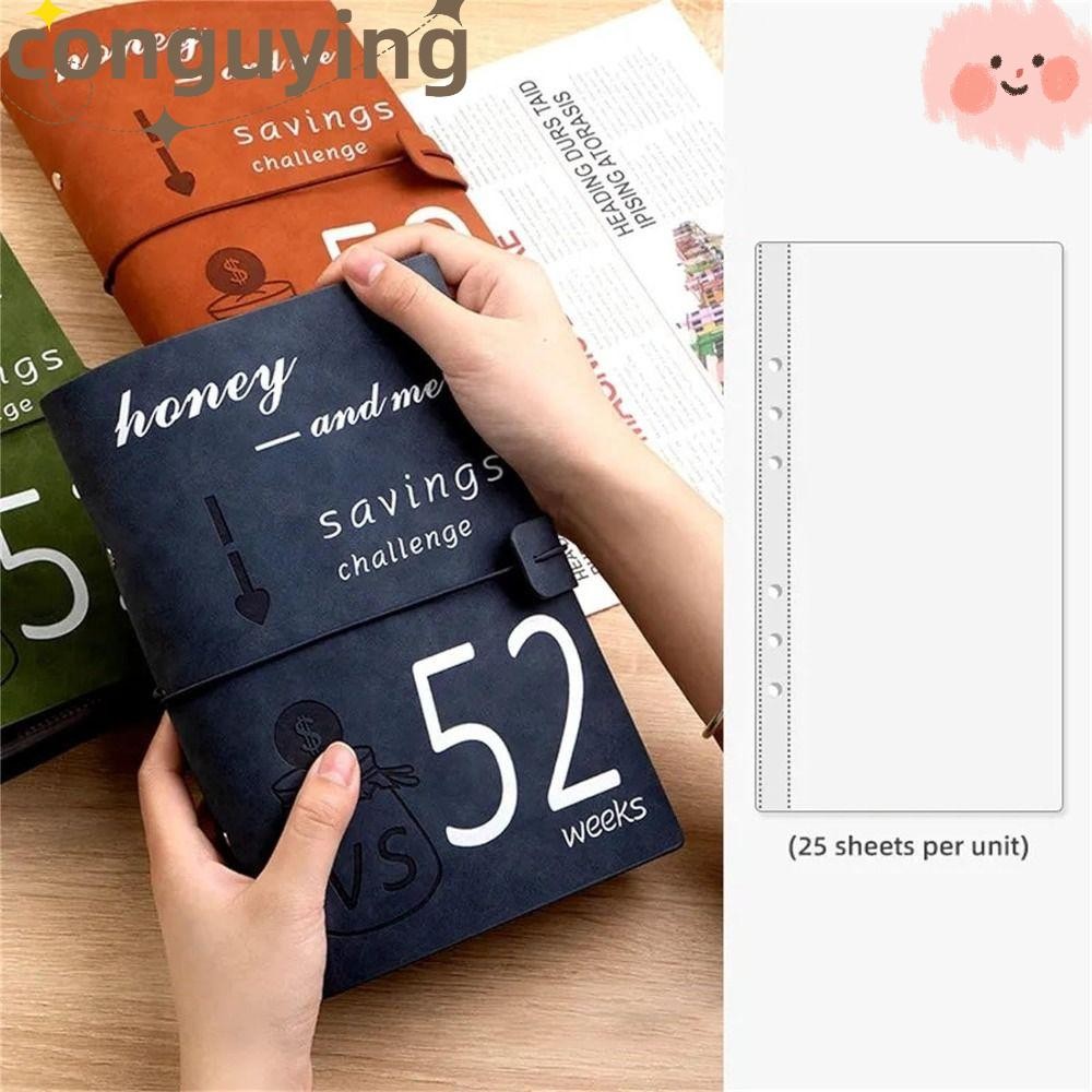 การจัดหา เครื่องผูกท้าทายเงิน 52 สัปดาห์, เครื่องผูกเงิน 6 หลุม, นํากลับมาใช้ใหม่ ก5 พร้อมซองจดหมายเงินสดเงินสดหลวมใบโน๊ตบุ