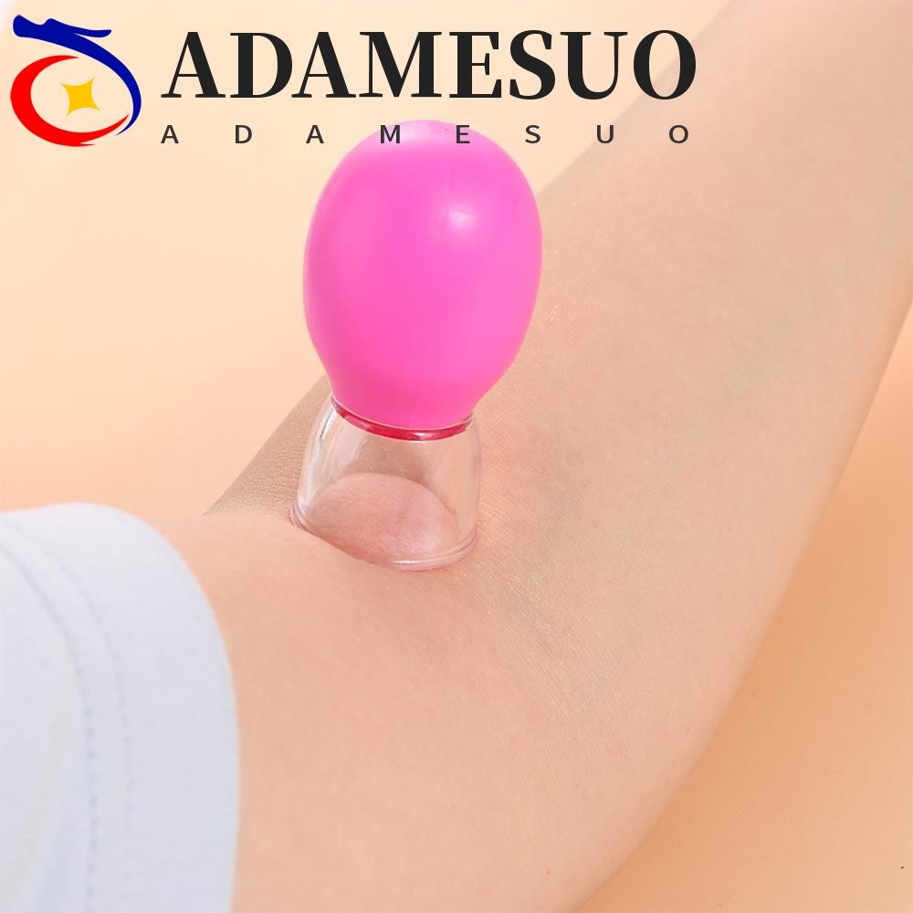 Adamesuo ถ้วยนวดหน้า,สีสุ่มยางผิวขูดขวดนวด, Face Cupping ถ้วยยกกระชับผิว PVC ถ้วยสูญญากาศผู้หญิง