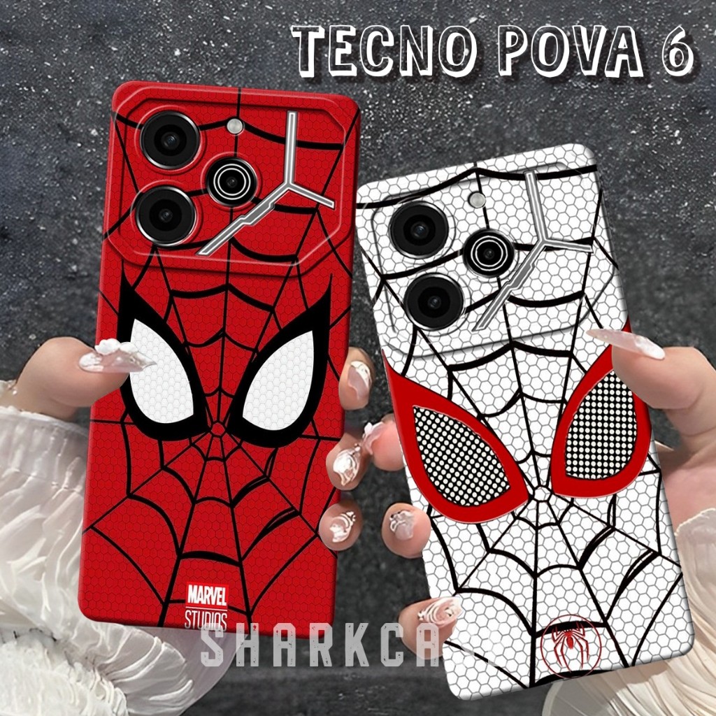 HP [SC] เคส TECNO POVA 6 4G / POVA 6 5G / POVA 6 PRO 5G / POVA 5 / POVA 5 PRO ล่าสุด Spiderman Gwen 