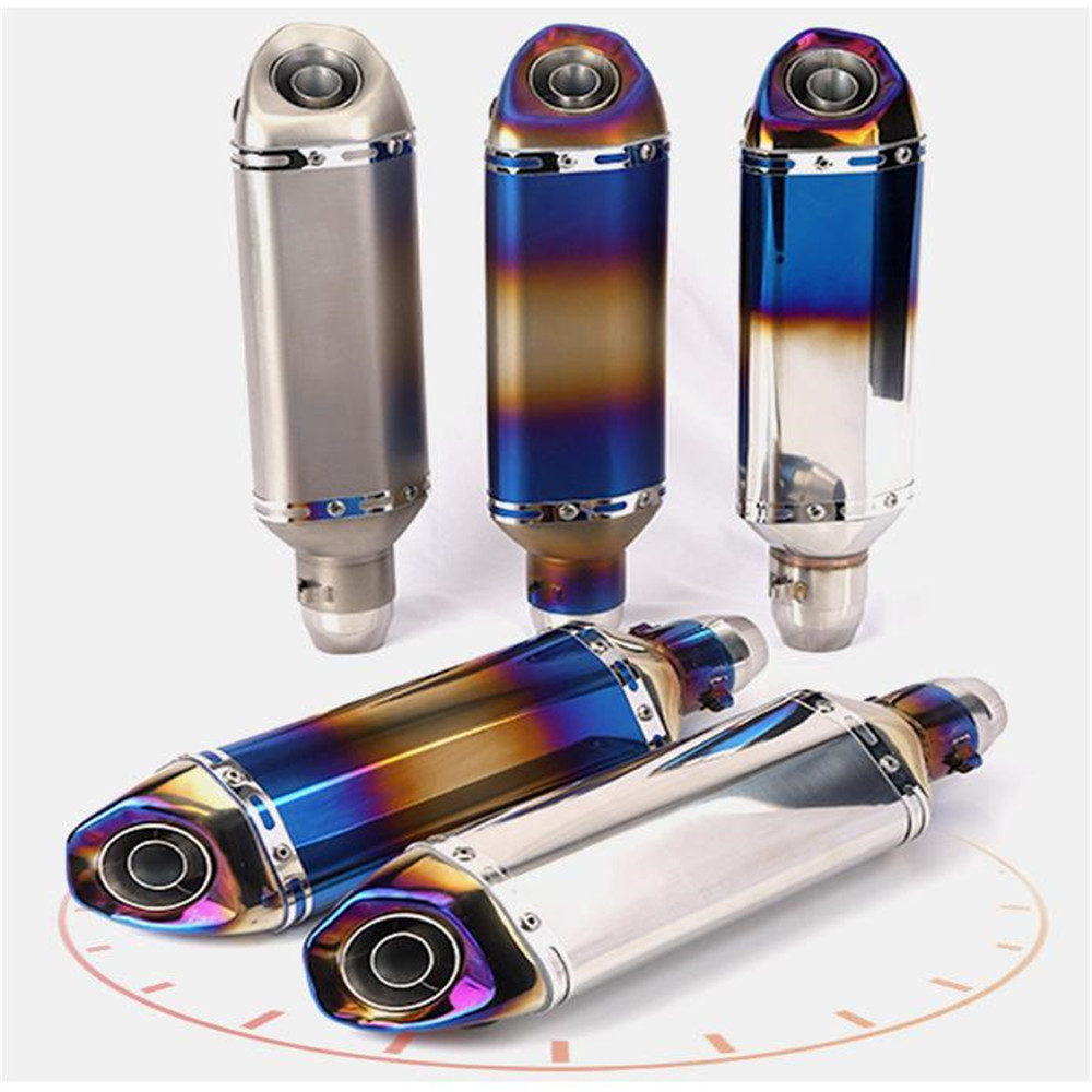 370 มม.Universal 36-51 มม.AKRAPOVIC รถจักรยานยนต์ไอเสีย Db killer สติกเกอร์ท่อไอเสียสําหรับ Z900 GSX