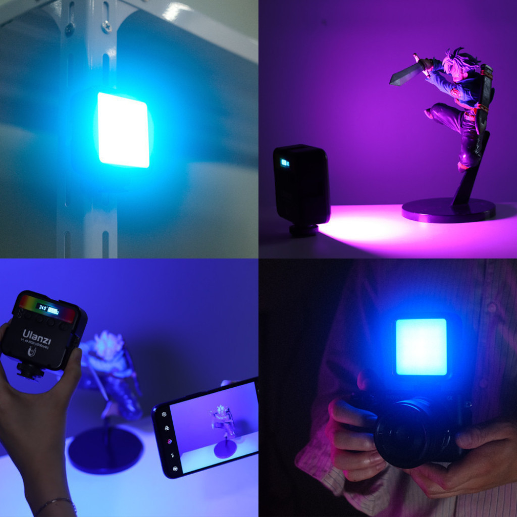 Ulanzi VL49 RGB ไฟ LED สตรีม ไลฟ์สด ถ่ายรูป วิดีโอ ชาร์จได้ ปรับสีได้