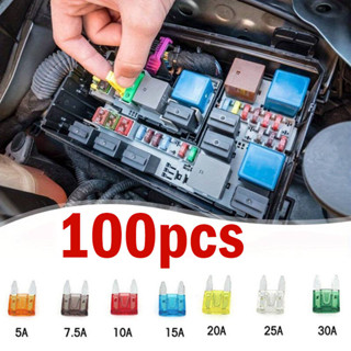 ฟิวส์เสียบ มินิ จิ๋วขายาว (100ตัว/กล่อง) #เลือก 5,7.5,10,15,…