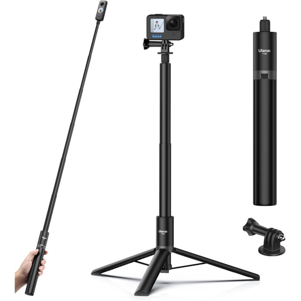 Ulanzi TT52 ไม้เซลฟี่ ขาตั้งกล้อง GoPro 3in1 ยาว 1.5m ใช้ได้กับมือถือ DSLR Mirrorless