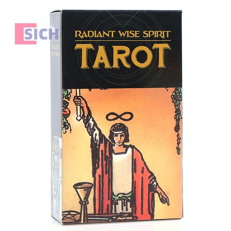 [Sich] Radiant wise Spirit ไพ่ทาโรต์เกมกระดานภาษาอังกฤษทํานายเกมทํานายใหม่