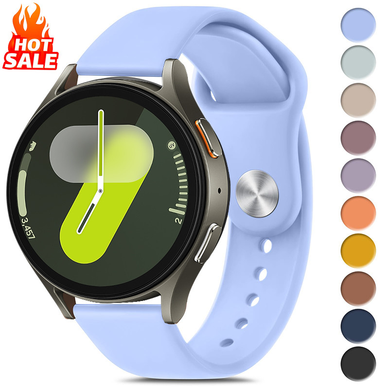 20 มม.22 มม.กีฬาซิลิโคนสําหรับ Samsung Galaxy Watch 7 6 5 4 40 มม.44 มม.สําหรับ Huawei นาฬิกา GT5 Pro GT4 3Pro 46 มม.สร้อยข้อมือ