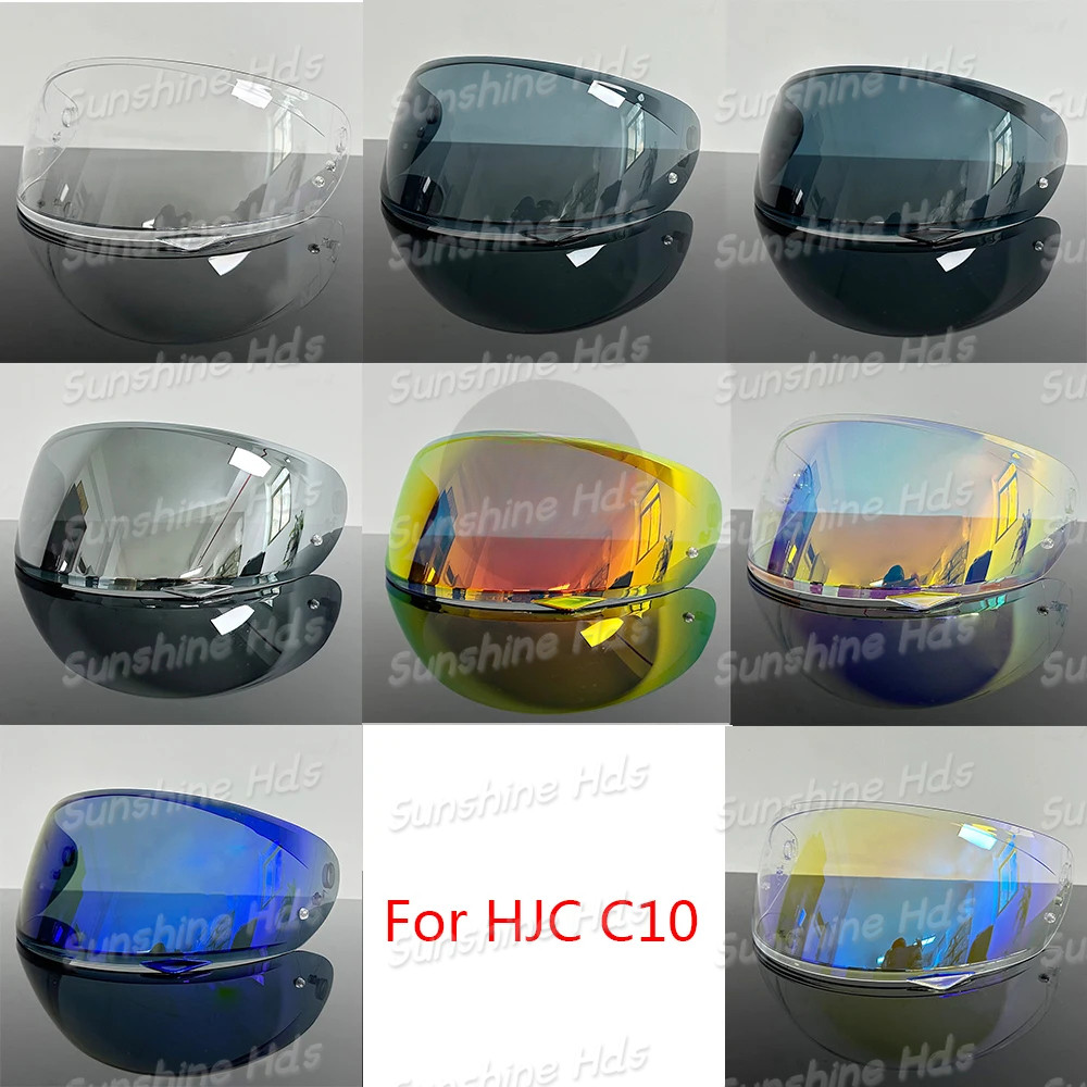 C10 หมวกกันน็อค Visor เลนส์รถจักรยานยนต์ Full Face หมวกกันน็อค Visor เลนส์เปลี่ยนเลนส์สําหรับ HJC C1