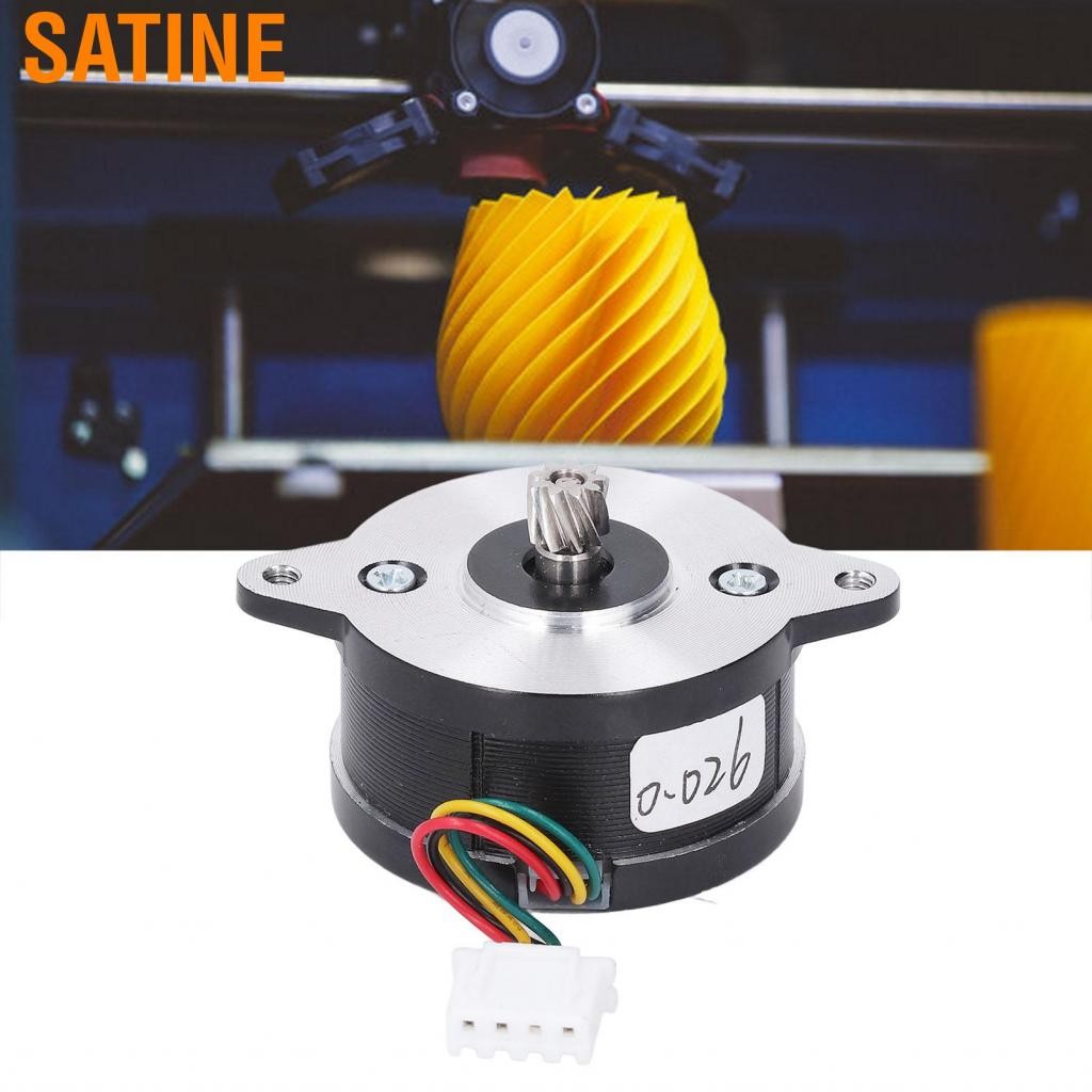 SaTine Satine Shop-th oumefar Round Stepper Motor 1.8 Step Angle DC 2.4V 1A 9T HELICAL GEAR 36MM สำห