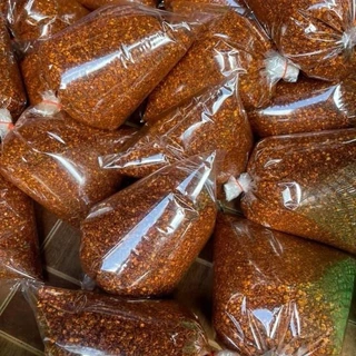 พริกป่นเผ็ดน้อย เกรดรอง ขนาด 500 กรัม น้ำหนัก 1 กิโลกรัม (2ถุง)