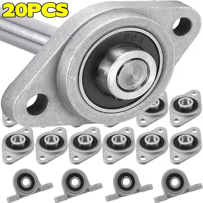 ที่นั่งแบริ่งเครื่องจักรที่มีความแม่นยํา | สังกะสีอัลลอยด์ Mini Housing 5.5x2.9 ซม. KP08 & 4.8x2.7 ซ