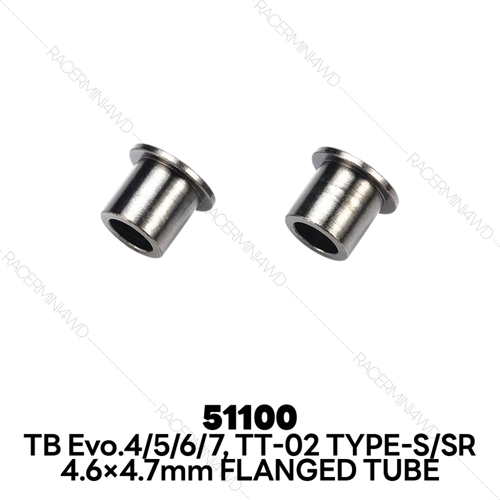 TAMIYA TB-Evo.4 4.6x4.7mm Flanged Tube (2pcs.) 51100
