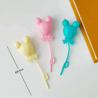 Ins สไตล์เค้กตกแต่งบอลลูนพลาสติกที่มีสีสัน string Macaron สีลูกบอลกลมขนาดใหญ่วันเกิดขนมตาราง plugin