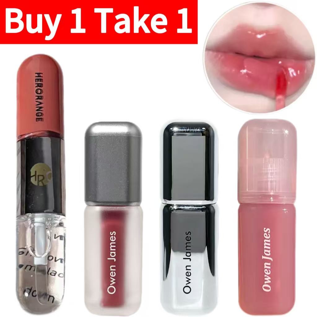[ซื้อ ONE TAKE ONE]OWEN JAMES Mirror Long Lasting Hydrating Lip Gloss ลิปกลอสฉ่ําและอวบอิ่มสําหรับริ
