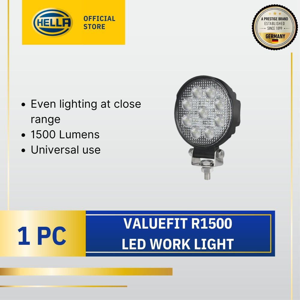 HELLA Valuefit R1500 LED Work Light (1500 lumen, 6000K) 1G0 357 101-012