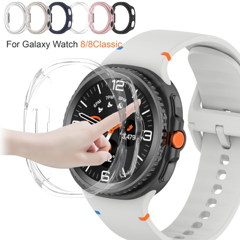 Hollow สําหรับ Samsung Galaxy Watch 8 คลาสสิก 46 มม.ฝาครอบ PC สําหรับ Galaxy Watch 8 44 มม.40 มม.กรณี