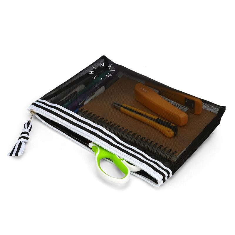 กระเป๋าตาข่าย B5 27.7x19.5ซม. ดำ ธิงค์คิน WB-008