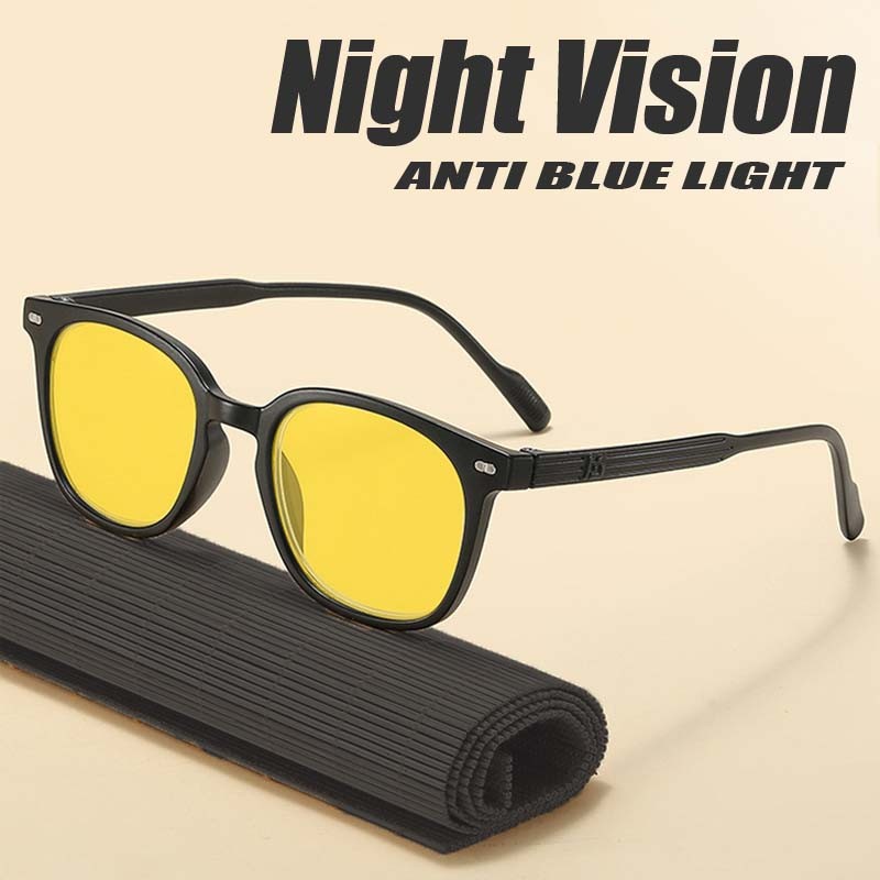 Retro สีเหลืองเลนส์ Goggle แว่นตากันแดด Unisex รอบกรอบรถขับรถ Night Vision แว่นตาผู้ชายผู้หญิงแฟชั่นคลาสสิกแว่นตา