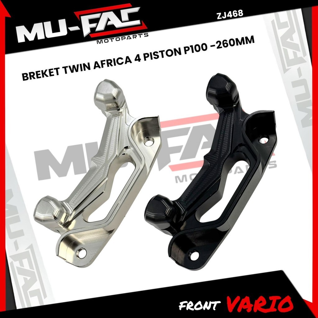 TWIN AFRICA 4 PISTON PITCH 100 VARIO BEAT GENIO SCOOPY UK 260MM MUFAC Caliper Bracket
