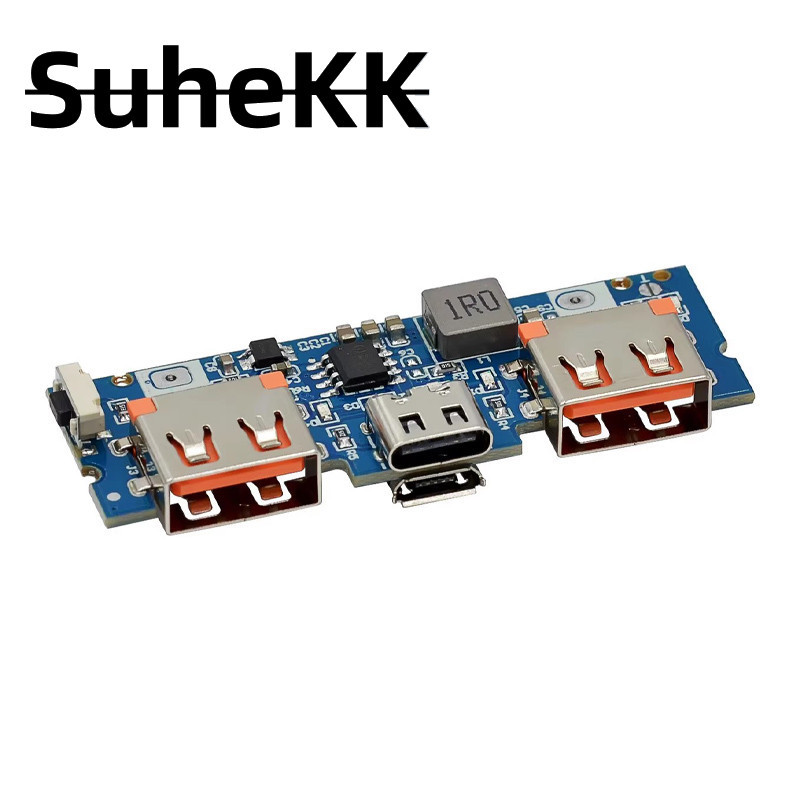 Type-c USB 5V 2.4A Dual USB 18650 Boost แบตเตอรี่ Charger Board โทรศัพท์มือถือ Power Bank อุปกรณ์เสริมสําหรับโทรศัพท์ DIY