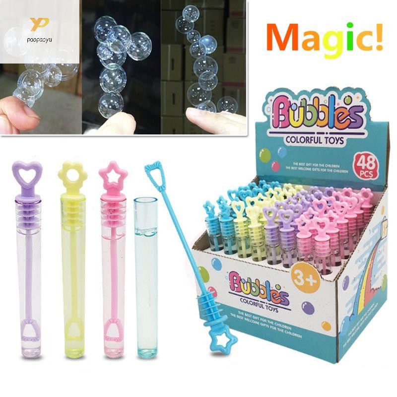 6PCS Super Magic Bubble Soap Bottles Won'for t Burst Bubbles Blower Magic Toy We