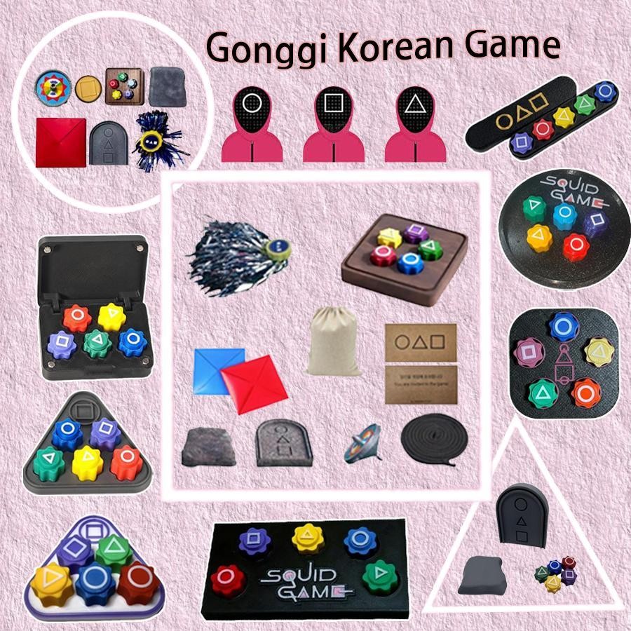 กงกิ เกมเกาหลีเกมจับหินเกมปลาหมึกเกาหลีแบบดั้งเดิมเล่นเกมแบบโต้ตอบเกมท่องเที่ยว voijeth